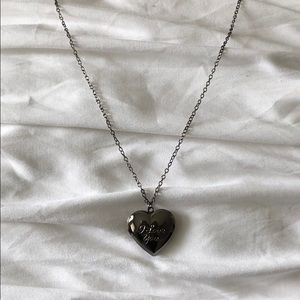 Heart Charm Locket Dipped In Silver...